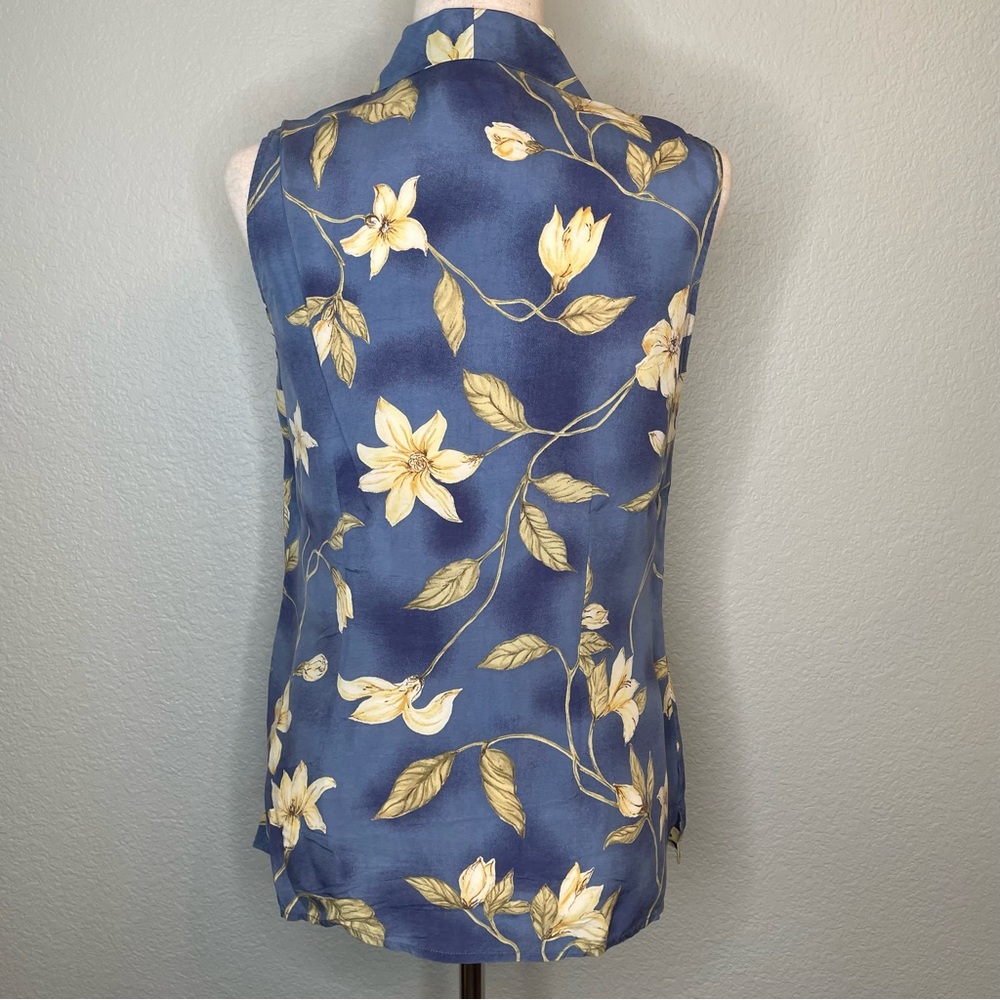 Bobby Jones Vintage Floral Sleeveless Button Down Matching Shorts Set | Size 6 - Picture 4 of 15
